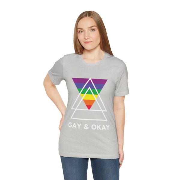 Gay and OK - Short Sleeve Tee - Image 100