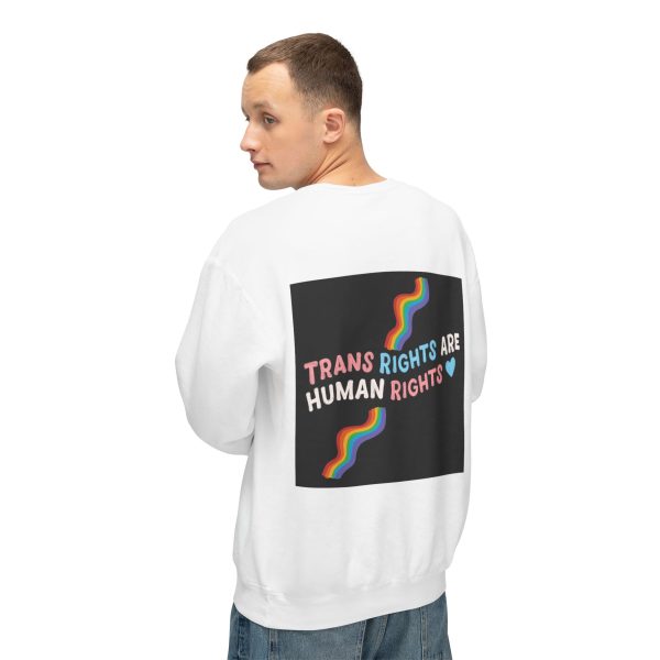 Trans Rights are Human Rights - Crewneck Sweatshirt - Image 6