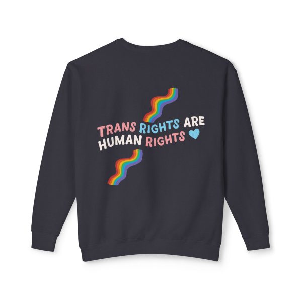 Trans Rights are Human Rights - Crewneck Sweatshirt - Image 11