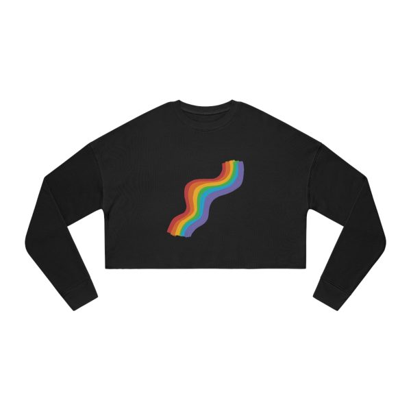 Rainbow Women's Cropped Sweatshirt - Image 2