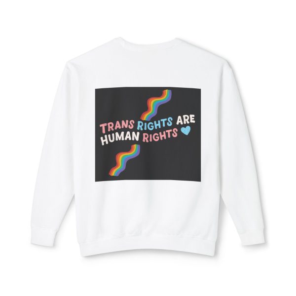 Trans Rights are Human Rights - Crewneck Sweatshirt - Image 3