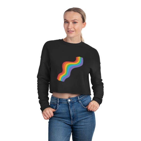 Rainbow Women's Cropped Sweatshirt