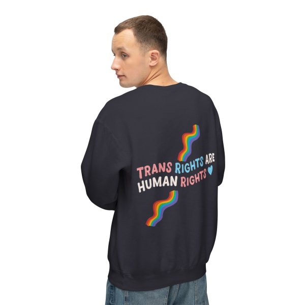 Trans Rights are Human Rights - Crewneck Sweatshirt - Image 14