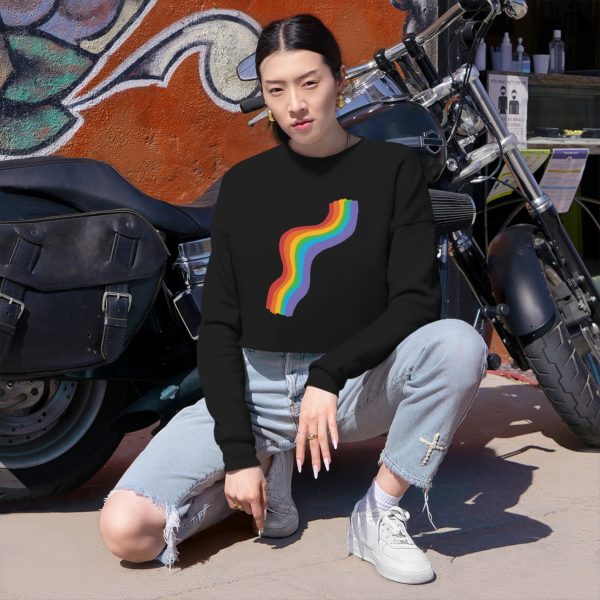 Rainbow Women's Cropped Sweatshirt - Image 4